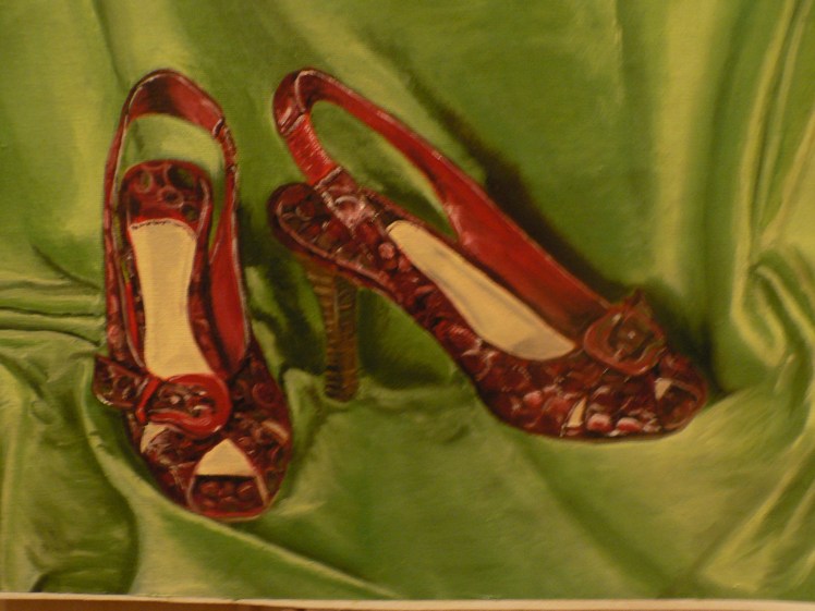 Red shoes Home  Red Shoes on Green 120509  (2)