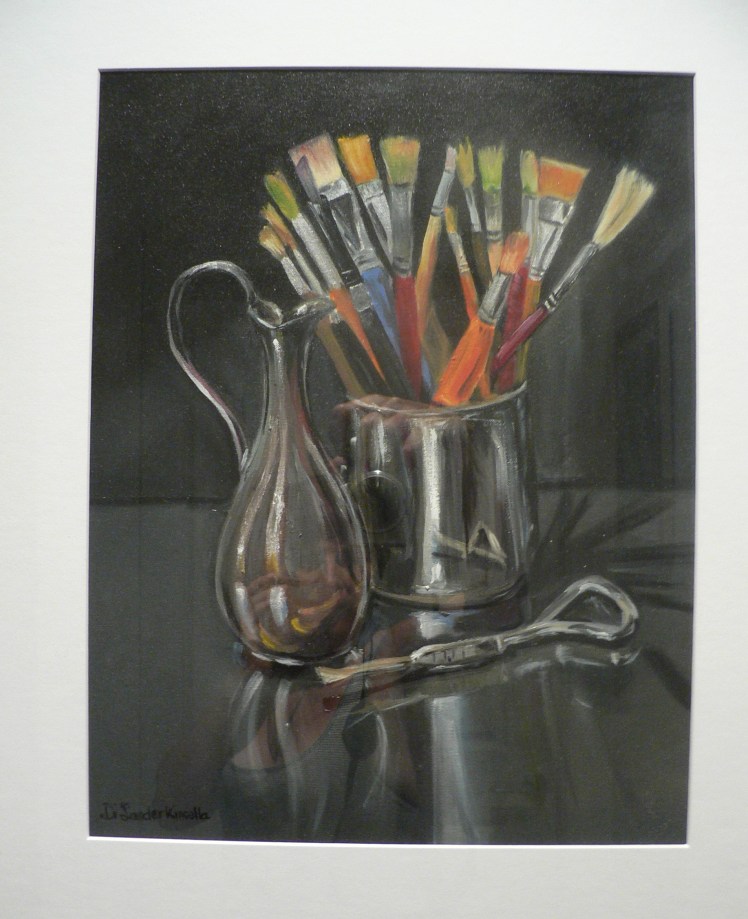 7 Still life of brushes and reflections